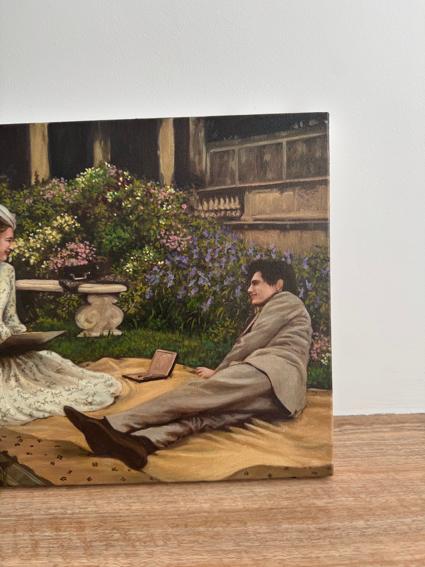 Stretched Canvas: Little Women Amy and Laurie